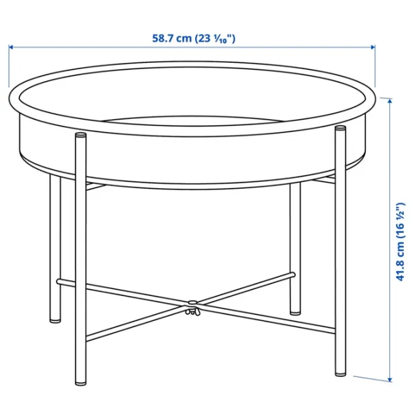 Подставка для горшка Ikea Kulturskog Черный / Металл photo 2